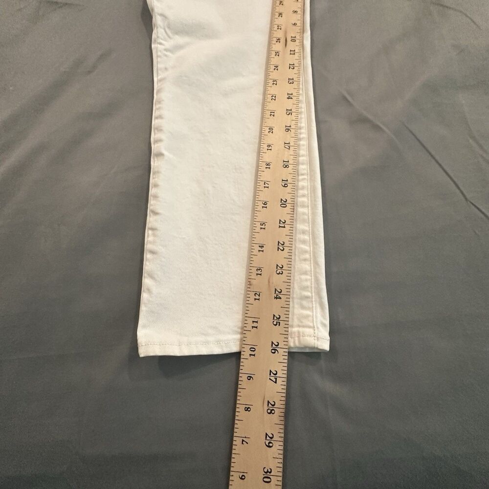 Lucky Brand Jeans Sweet Mid Rise Crop Straight Leg Stretch Womens 8x29 White - Picture 4 of 12